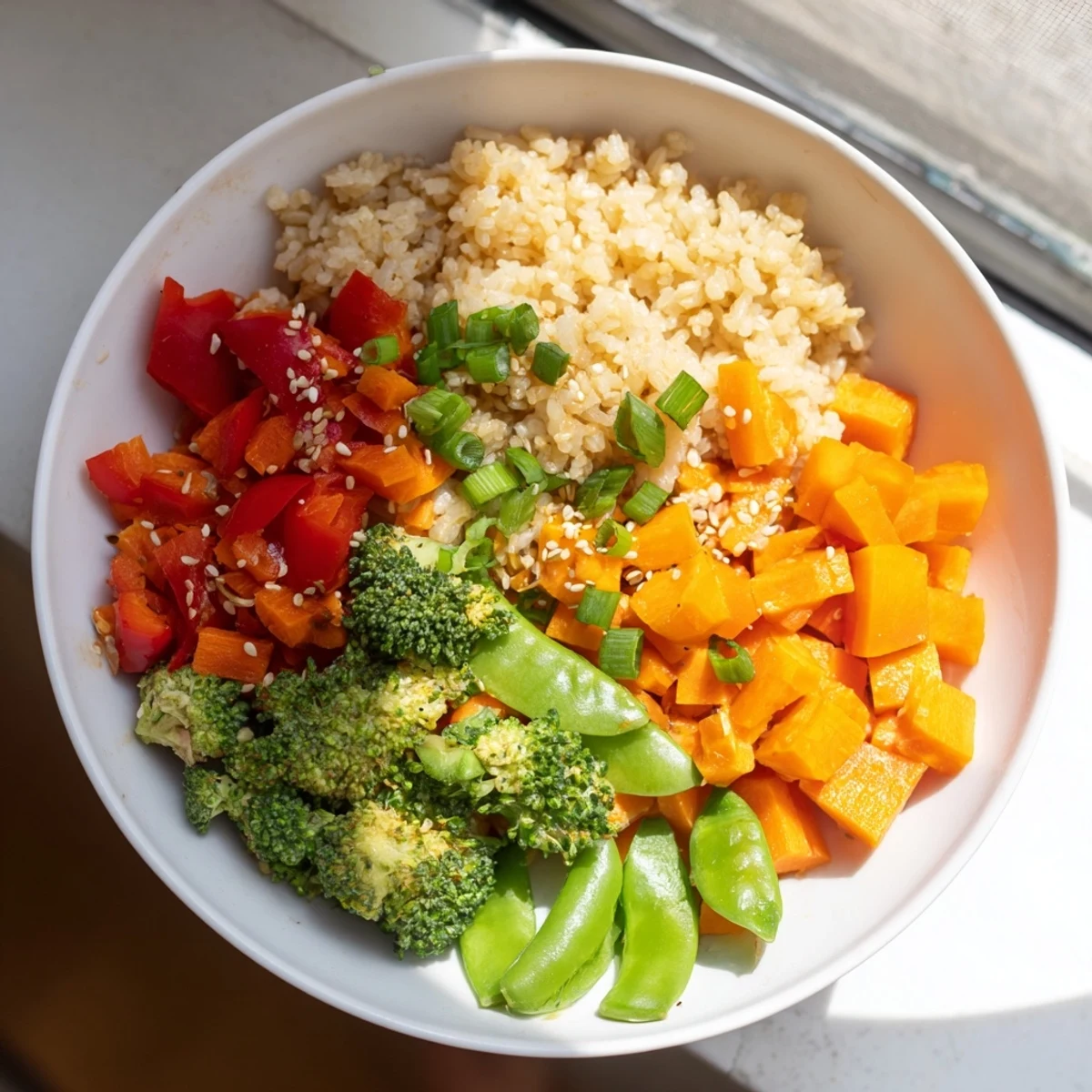 Enjoy the delicious aroma of Crispy Vegetable Fried Rice Bowls, ready in minutes for a satisfying vegetarian meal.