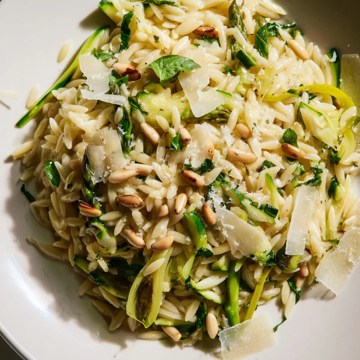 Asparagus Lemon Orzo Salad