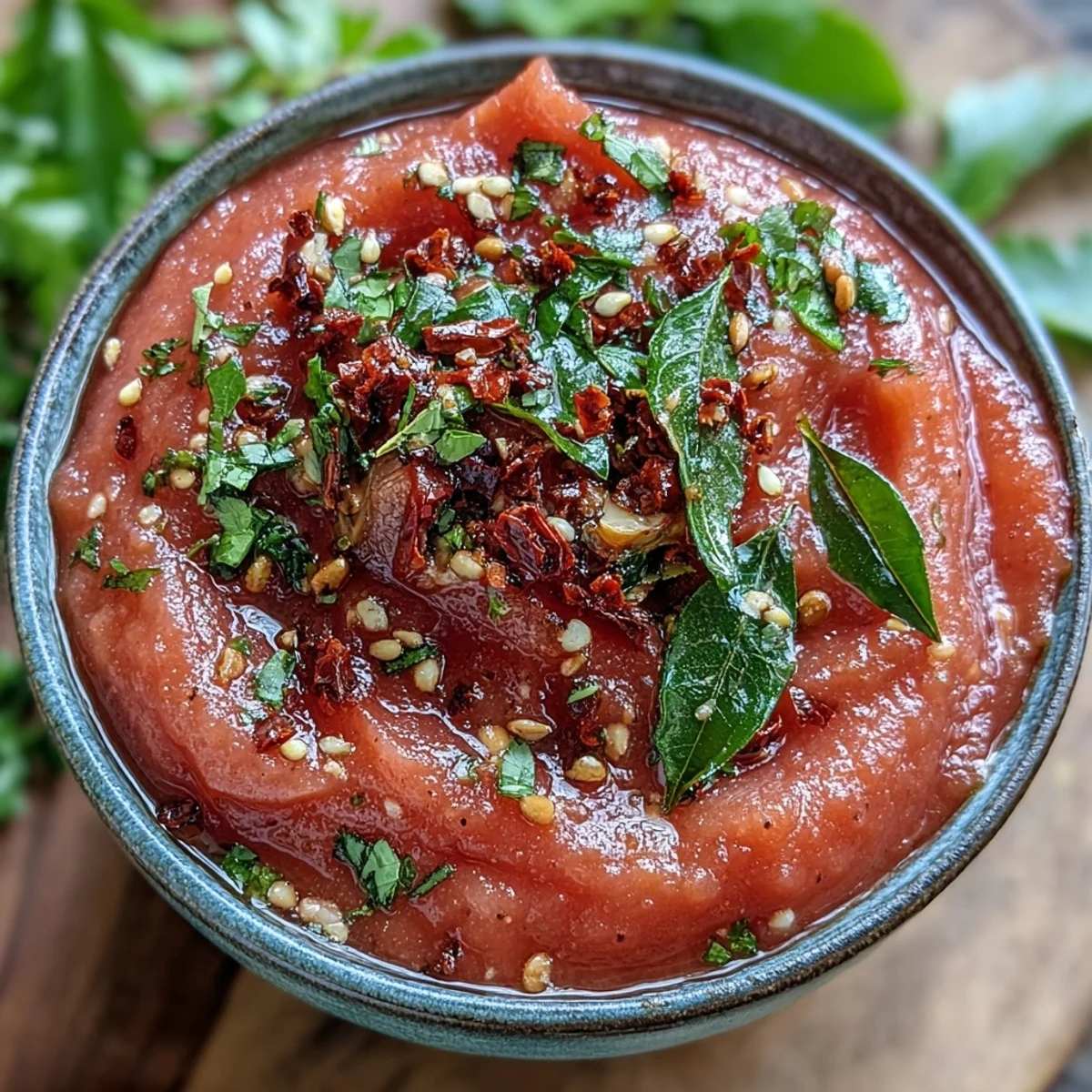 Spooned over crispy dosa, this Guava Chutney offers a sweet and spicy condiment for Indian meals.