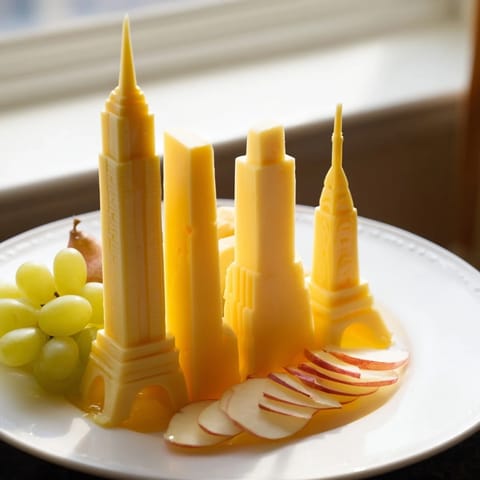 Skyline Silhouette Cheese Platter