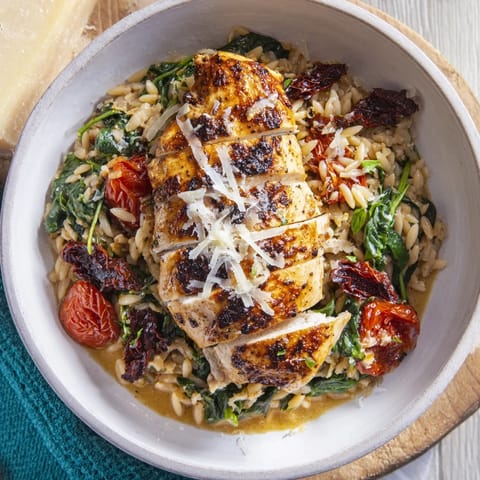 Marry Me Chicken Orzo Dish