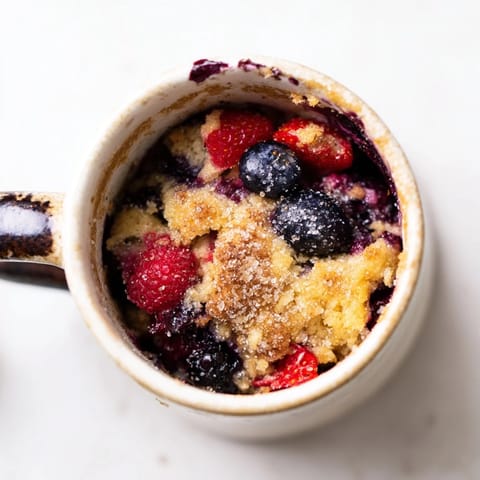 Mixed Berry Cobbler Cake