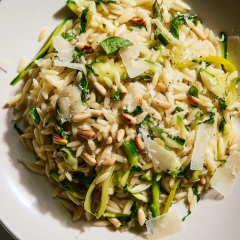 Asparagus Lemon Orzo Salad