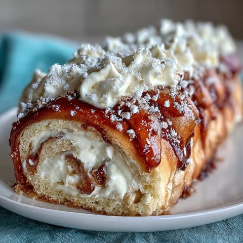 Sliced Homemade Brazo Gitano reveals sweet guava and airy sponge cake, ready for a dessert plate.