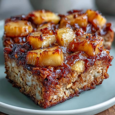 Vegan Tropical Oatmeal Bake