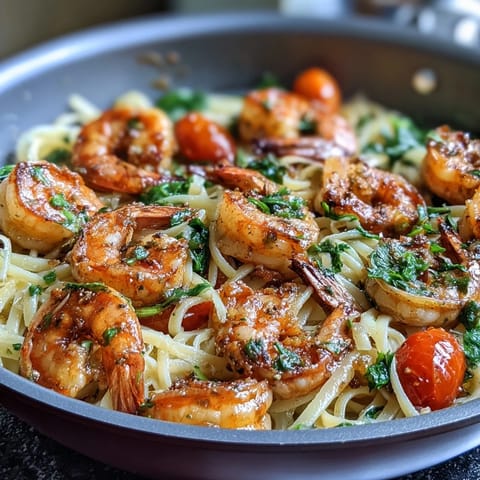 Garlic Shrimp Angel Hair Pasta