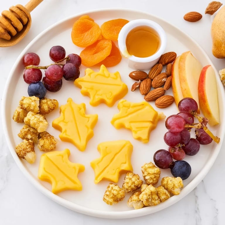 Beautiful photo: a charcuterie board of The Gilded Acorn, displaying nuts, cheese, and fruits, perfect for entertaining.