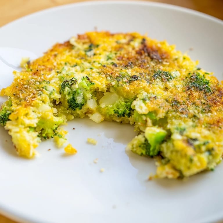 A plate of homemade Cheesy Broccoli Patties: savory vegetable fritters, ideal with a dipping sauce.