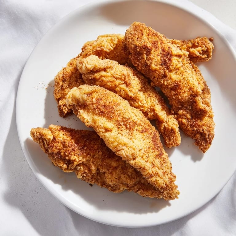 Enjoy a plate of flavorful buttermilk fried chicken tenders, a comforting American classic.