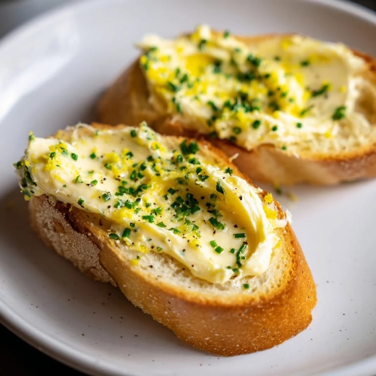 Crispy baguette crostini with smooth vodka butter spread, perfect for elegant cocktail party hors d'oeuvres.
