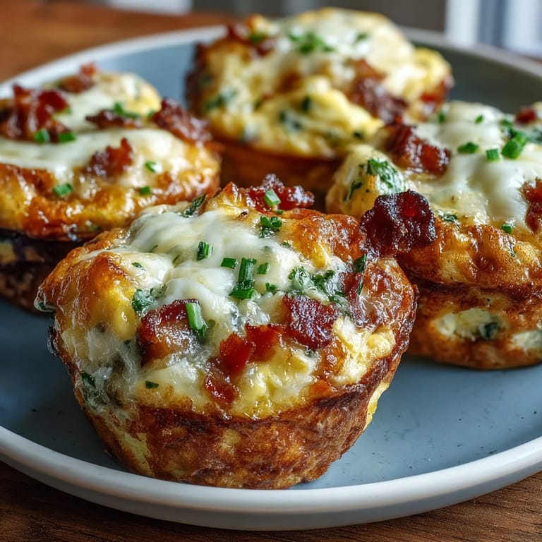 Warm, handheld Breakfast Egg Muffins served with salsa and hot sauce for a spicy kick.