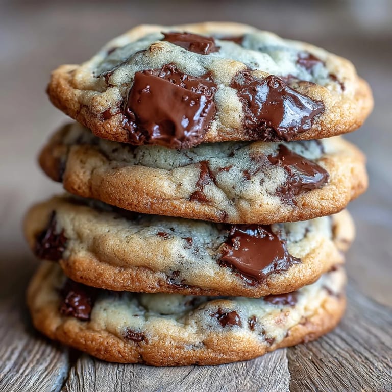 Chewy Yogurt Chocolate Chip Cookies packed with semi-sweet chocolate chips, served on a rustic wooden board.