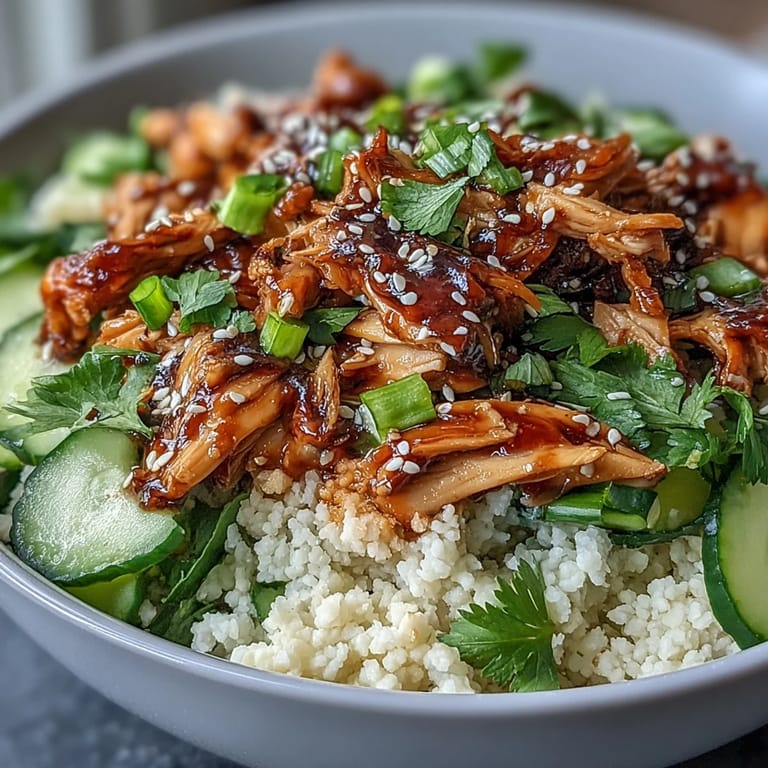 Tender chicken and vibrant vegetables mingle with toasted sesame seeds in this refreshing Asian Sesame Chicken Couscous Salad, plated for a quick, flavorful lunch.
