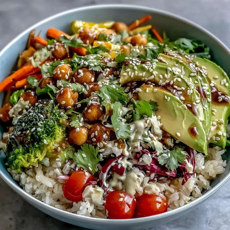 Served with chopped green onions and sesame seeds, this healthy bowl is perfect for a nourishing dinner.