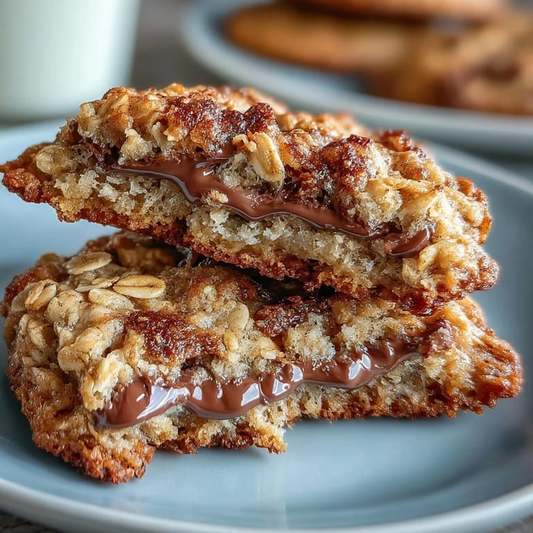 Golden-brown vegan banana oat cookies with warm cinnamon, ideal for a quick and nutritious breakfast or snack.