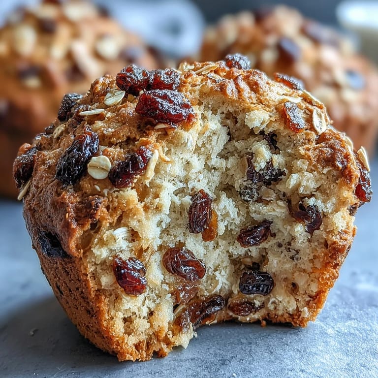 Wholesome Irish soda bread muffins with tender crumb, sweet raisins, and crunchy oat topping, ideal for sharing.