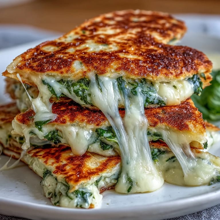 Festive spinach and cheddar quesadillas cut into shamrock shapes, ideal for family meals or holiday party platters.