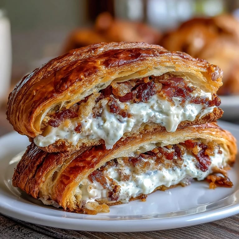 A decadent croissant casserole soaked in vanilla custard, baked with juicy berries and a buttery crisp topping