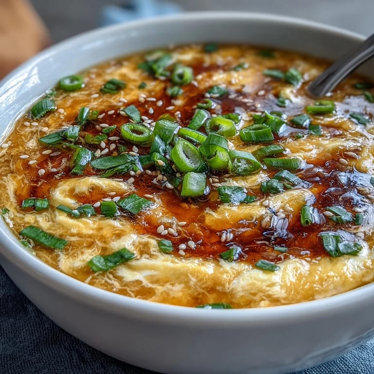 Quick Homemade Egg Drop Soup, perfect for a fast, warming bowl after a long day.