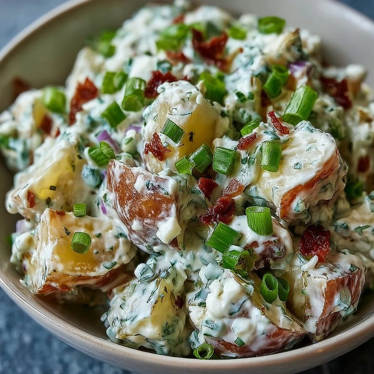 Juneteenth Potato Salad: Loaded with pickles and creamy dressing, a delicious Southern side.