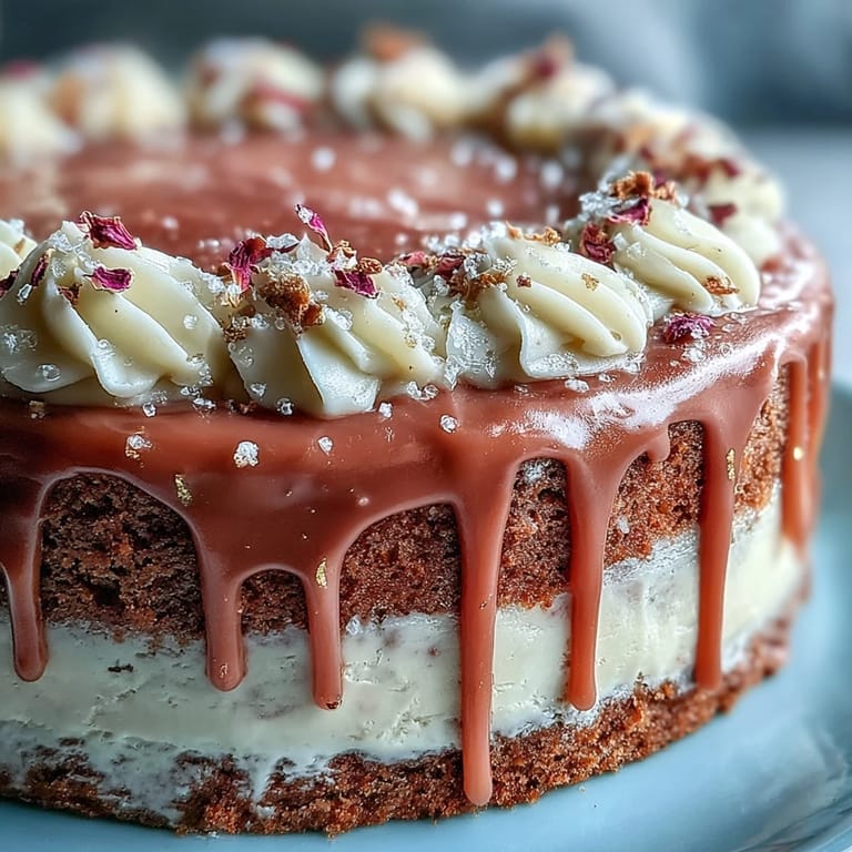 A festive Bridal Shower Rosé Velvet Cake, perfect for celebrations.